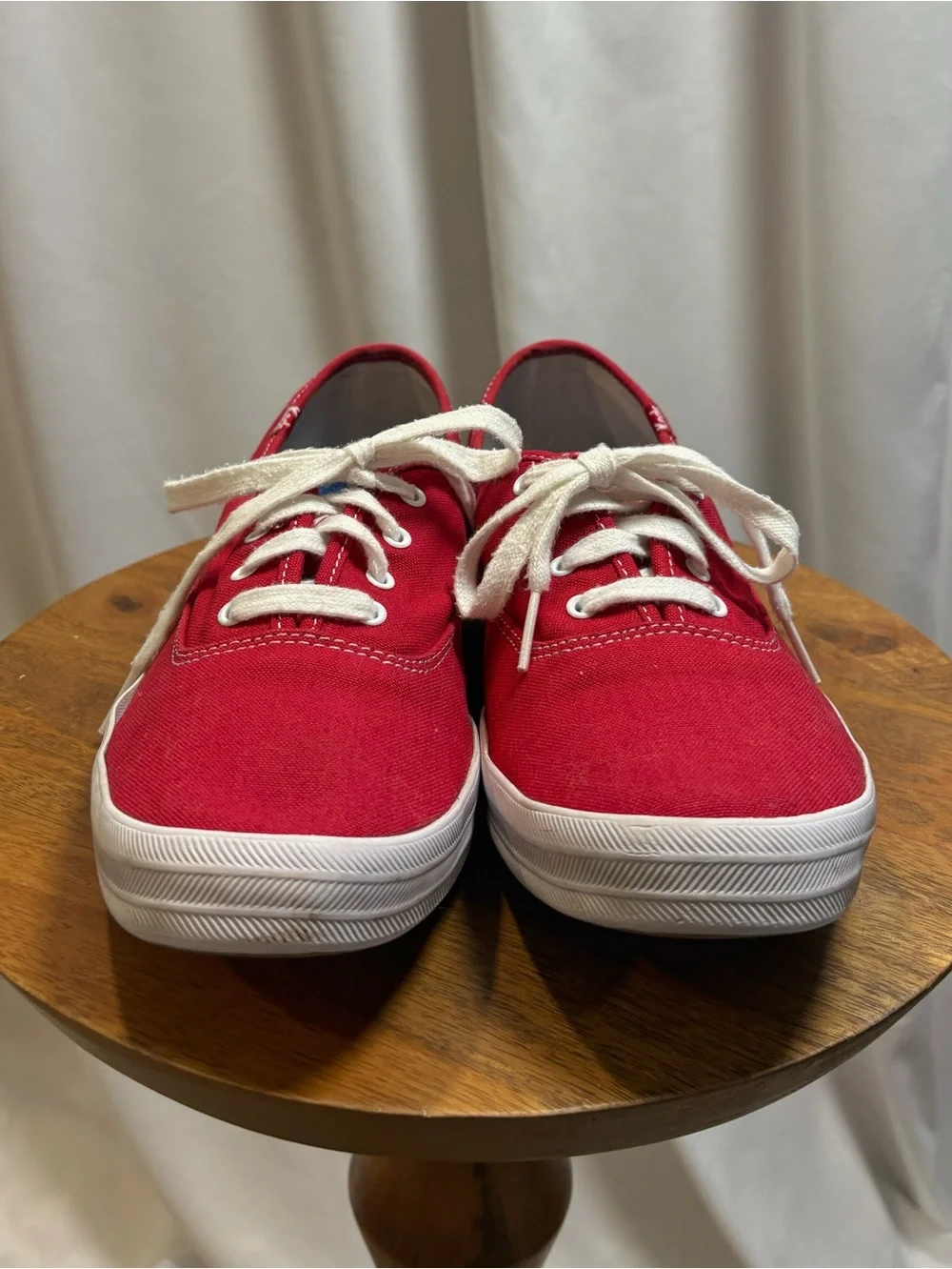 Keds Champion Canvas Low Top Sneakers Red Women's Size 9.5